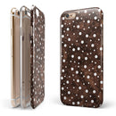 Brown and White Watercolor Polka Dots iPhone 6/6s or 6/6s Plus 2-Piece Hybrid INK-Fuzed Case