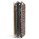 Brown and White Watercolor Polka Dots iPhone 6/6s or 6/6s Plus 2-Piece Hybrid INK-Fuzed Case
