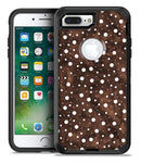 Brown and White Watercolor Polka Dots - iPhone 7 Plus/8 Plus OtterBox Case & Skin Kits