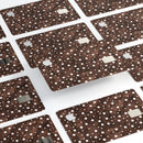 Brown and White Watercolor Polka Dots - Premium Protective Decal Skin-Kit for the Apple Credit Card