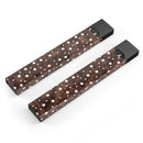 Brown and White Watercolor Polka Dots - Premium Decal Protective Skin-Wrap Sticker compatible with the Juul Labs vaping device