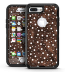 Brown and White Watercolor Polka Dots - iPhone 7 Plus/8 Plus OtterBox Case & Skin Kits
