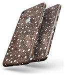Brown and White Watercolor Polka Dots - Skin-kit for the iPhone 8 or 8 Plus