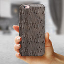 Brown and White Watercolor Squiggles iPhone 6/6s or 6/6s Plus 2-Piece Hybrid INK-Fuzed Case