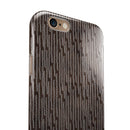 Brown and White Watercolor Squiggles iPhone 6/6s or 6/6s Plus 2-Piece Hybrid INK-Fuzed Case