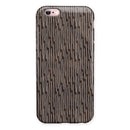 Brown and White Watercolor Squiggles iPhone 6/6s or 6/6s Plus 2-Piece Hybrid INK-Fuzed Case