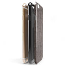 Brown and White Watercolor Squiggles iPhone 6/6s or 6/6s Plus 2-Piece Hybrid INK-Fuzed Case