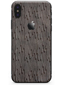 Brown and White Watercolor Squiggles - iPhone X Skin-Kit
