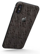 Brown and White Watercolor Squiggles - iPhone X Skin-Kit