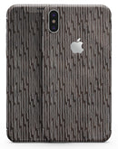 Brown and White Watercolor Squiggles - iPhone X Skin-Kit