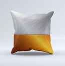 Brushed Aluminum Surface ink-Fuzed Decorative Throw Pillow