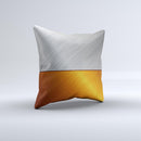 Brushed Aluminum Surface ink-Fuzed Decorative Throw Pillow