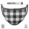 Buffalo Check Lumberjack Plaid - Made in USA Mouth Cover Unisex Anti-Dust Cotton Blend Reusable & Washable Face Mask with Adjustable Sizing for Adult or Child