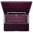 MacBook Pro with Touch Bar Skin Kit - Burgandy_Falling_Micro_Hearts-MacBook_13_Touch_V4.jpg?