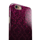 Burgandy Falling Micro Hearts iPhone 6/6s or 6/6s Plus 2-Piece Hybrid INK-Fuzed Case