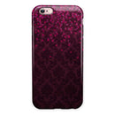Burgandy Falling Micro Hearts iPhone 6/6s or 6/6s Plus 2-Piece Hybrid INK-Fuzed Case