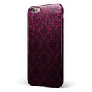 Burgandy Falling Micro Hearts iPhone 6/6s or 6/6s Plus 2-Piece Hybrid INK-Fuzed Case