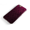 Burgandy Falling Micro Hearts iPhone 6/6s or 6/6s Plus 2-Piece Hybrid INK-Fuzed Case
