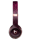 Burgandy Falling Micro Hearts 2 Full-Body Skin Kit for the Beats by Dre Solo 3 Wireless Headphones