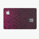 Burgandy Falling Micro Hearts - Premium Protective Decal Skin-Kit for the Apple Credit Card