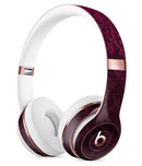 Burgandy Falling Micro Hearts Full-Body Skin Kit for the Beats by Dre Solo 3 Wireless Headphones