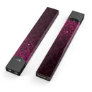 Burgandy Falling Micro Hearts - Premium Decal Protective Skin-Wrap Sticker compatible with the Juul Labs vaping device