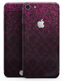 Burgandy Falling Micro Hearts - Skin-kit for the iPhone 8 or 8 Plus