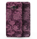 Burgundy Floral Velvet - Samsung Galaxy S8 Full-Body Skin Kit