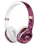 Burgundy Floral Velvet v2 Full-Body Skin Kit for the Beats by Dre Solo 3 Wireless Headphones