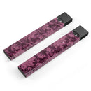 Burgundy Floral Velvet v2 - Premium Decal Protective Skin-Wrap Sticker compatible with the Juul Labs vaping device