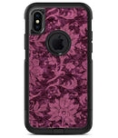Burgundy Floral Velvet v2 - iPhone X OtterBox Case & Skin Kits