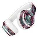 Burgundy and Turquoise Floral Velvet Full-Body Skin Kit for the Beats by Dre Solo 3 Wireless Headphones