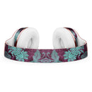Burgundy and Turquoise Floral Velvet Full-Body Skin Kit for the Beats by Dre Solo 3 Wireless Headphones