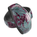 Burgundy and Turquoise Floral Velvet - Decal Skin Wrap Kit for the Disney Magic Band