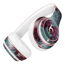 Burgundy and Turquoise Floral Velvet v2 Full-Body Skin Kit for the Beats by Dre Solo 3 Wireless Headphones