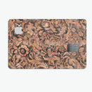 Burning Damask Watercolor Pattern - Premium Protective Decal Skin-Kit for the Apple Credit Card