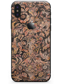 Burning Damask Watercolor Pattern - iPhone X Skin-Kit