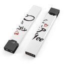 But First Coffee - Premium Decal Protective Skin-Wrap Sticker compatible with the Juul Labs vaping device