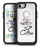 But First Coffee - iPhone 7 or 7 Plus Commuter Case Skin Kit