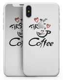 But First Coffee - iPhone X Skin-Kit