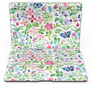 Butterflies and Flowers Watercolor Pattern - MacBook Air Skin Kit