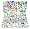 Butterflies and Flowers Watercolor Pattern - MacBook Air Skin Kit