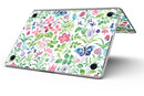 Butterflies and Flowers Watercolor Pattern - MacBook Pro with Retina Display Full-Coverage Skin Kit
