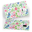 Butterflies and Flowers Watercolor Pattern - Premium Protective Decal Skin-Kit for the Apple Credit Card