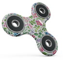 Butterflies and Flowers Watercolor Pattern Full-Body Fidget Spinner Skin-Kit