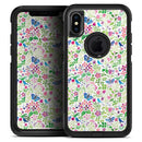 Butterflies and Flowers Watercolor Pattern V2 - Skin Kit for the iPhone OtterBox Cases