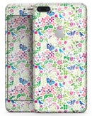 Butterflies and Flowers Watercolor Pattern V2 - Skin-kit for the iPhone 8 or 8 Plus