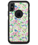 Butterflies and Flowers Watercolor Pattern V2 - iPhone X OtterBox Case & Skin Kits