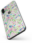 Butterflies and Flowers Watercolor Pattern V2 - iPhone X Skin-Kit