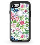 Butterflies and Flowers Watercolor Pattern - iPhone 7 or 8 OtterBox Case & Skin Kits